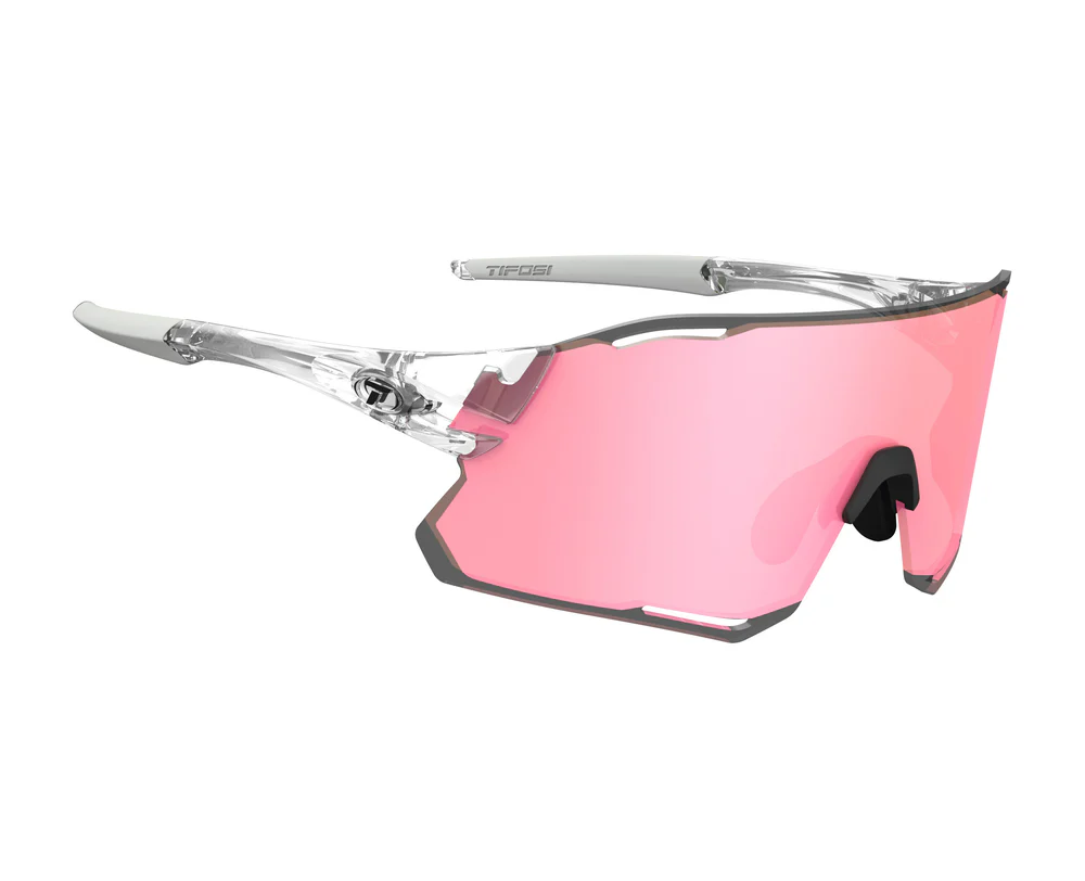 Tifosi Rail Race Crystal Clear Interchange, Clarion Rose, Clear