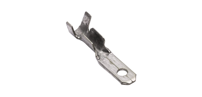 Spade connector male 2,8 x 0,5 mm, pack of 50 pcs