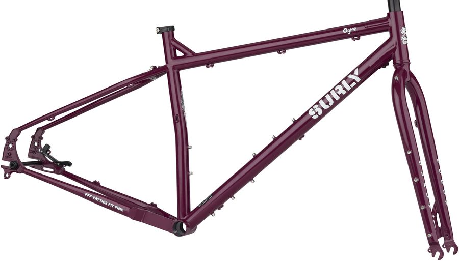 Surly Ogre Cuadro + Horquilla, Medium "Fermented Plum"