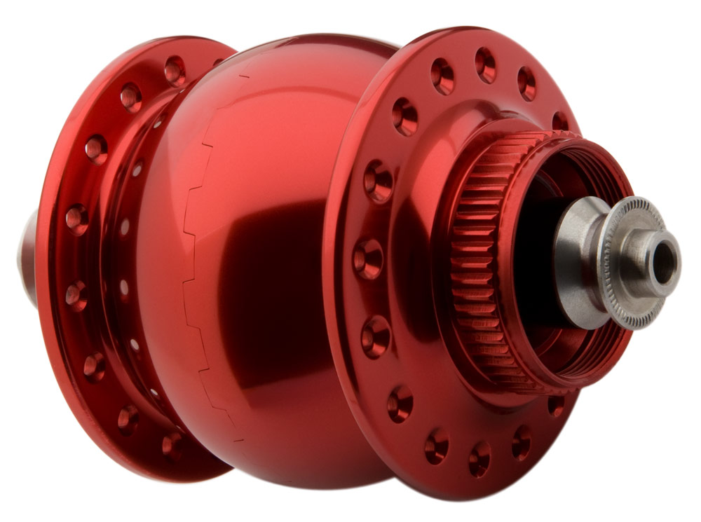 SON 28 disc center lock*, red anodized, 36 hole