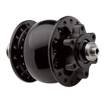 SON 28 disc 6-bolt, black anodized, 32 hole